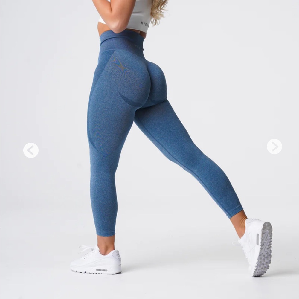 NVGTN blue seamless leggings